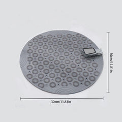 Round Bathroom Non Slip Mat Quick Drying Suction Cup Floor Mat
