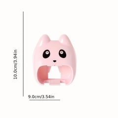 Cute Toothbrush Holder with Functional Wall Mount