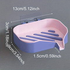 Wall Mounted Double Layer Soap Dish for Bathroom Organization