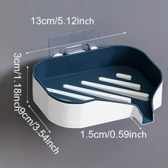 Wall Mounted Double Layer Soap Dish for Bathroom Organization