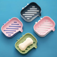 Wall Mounted Double Layer Soap Dish for Bathroom Organization