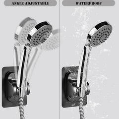 2pcs Aluminum Shower Bracket, No Wall Damage, Bathroom Accessory