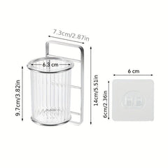 Stainless Steel Toothbrush Holder Wall Mounted Bathroom Storage Rack