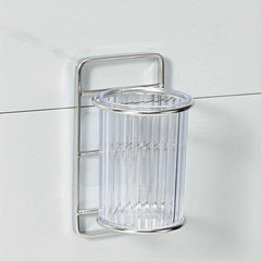 Stainless Steel Toothbrush Holder Wall Mounted Bathroom Storage Rack