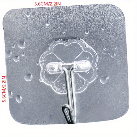 Transparent Seamless Hook Self Adhesive Wall Hanger Bathroom Kitchen Cloakroom