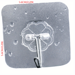 Transparent Seamless Hook Self Adhesive Wall Hanger Bathroom Kitchen Cloakroom