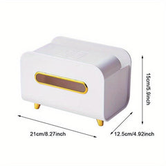 Nordic Style Desktop Tissue Box Phone Holder Remote Control Storage Box
