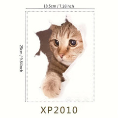 Cat Toilet Sticker Bathroom Decoration Waterproof Art