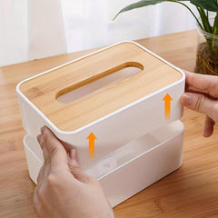 Plastic Tissue Box With Lid for Bathroom Living Room Bedroom