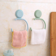 4pcs Multifunctional Towel Ring Bathroom Wall Mounted Towel Holder