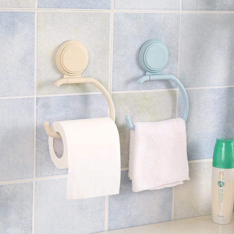 4pcs Multifunctional Towel Ring Bathroom Wall Mounted Towel Holder