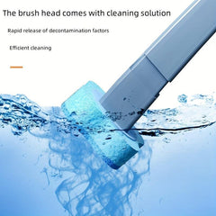 Disposable Toilet Brush with 8 Refills for Bathroom Cleaning