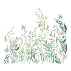 Plant Toilet Stickers Bathroom Seat Decoration Waterproof Self-adhesive