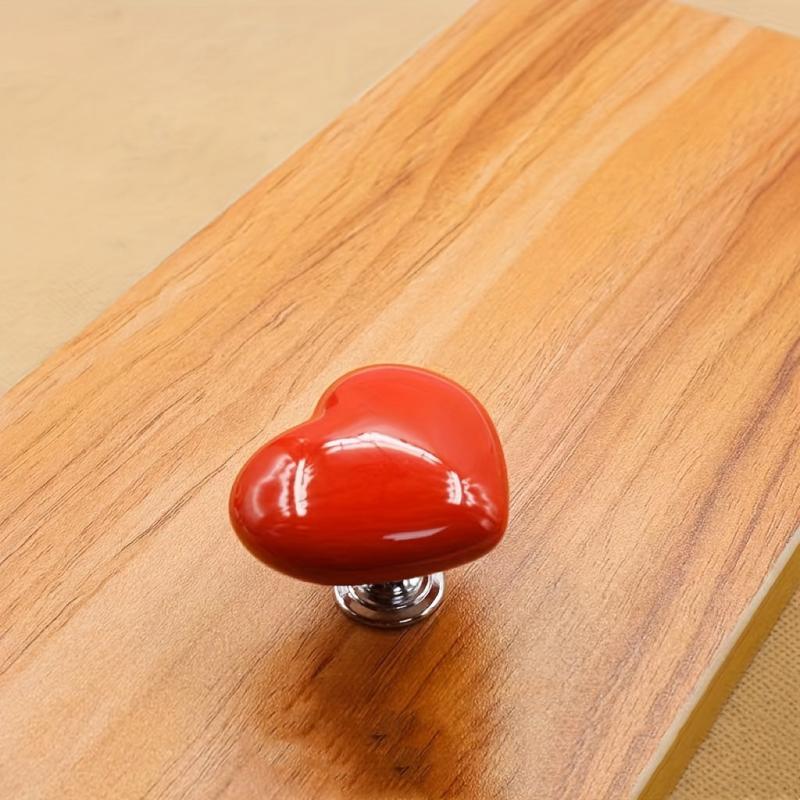 3pcs Colorful Heart Toilet Tank Button Love Button