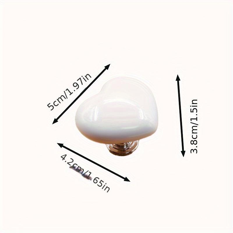 3pcs Colorful Heart Toilet Tank Button Love Button