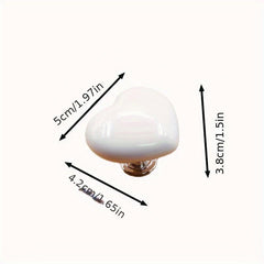 3pcs Colorful Heart Toilet Tank Button Love Button