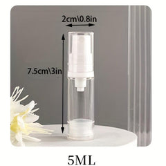 Clear Thin Tube Spray Bottle for Cosmetics Skin Care
