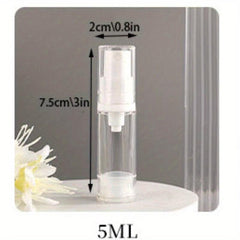 Clear Thin Tube Spray Bottle for Cosmetics Skin Care