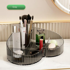 Heart Shaped Cosmetic Storage Organizer Clear Makeup Storage Box