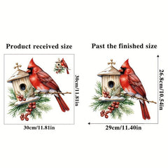 Christmas Wall Stickers Red Leader Style Bathroom Toilet Lid Stickers
