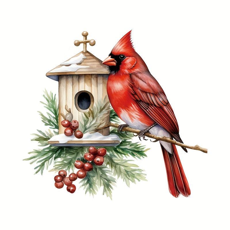 Christmas Wall Stickers Red Leader Style Bathroom Toilet Lid Stickers