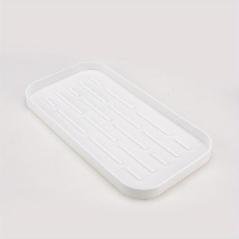 Silicone Sink Organizer Tray Soap Sponges Holder for Countertop
