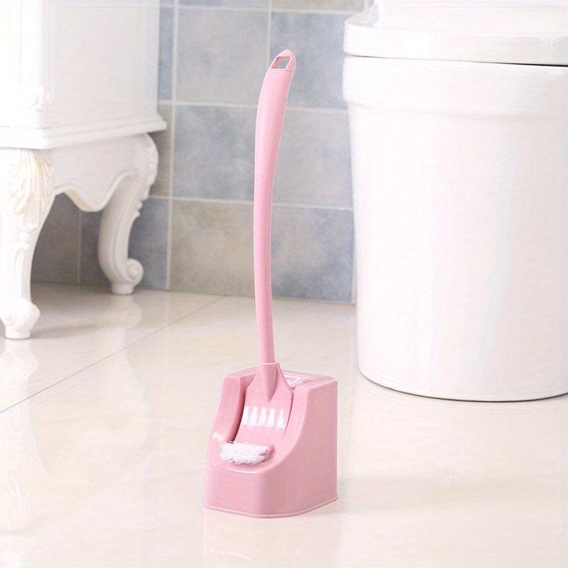 Toilet Brush With Holder Long Handle Double Side Head Bathroom Cleaning Tool