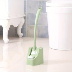 Toilet Brush With Holder Long Handle Double Side Head Bathroom Cleaning Tool