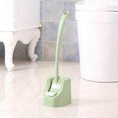 Toilet Brush With Holder Long Handle Double Side Head Bathroom Cleaning Tool