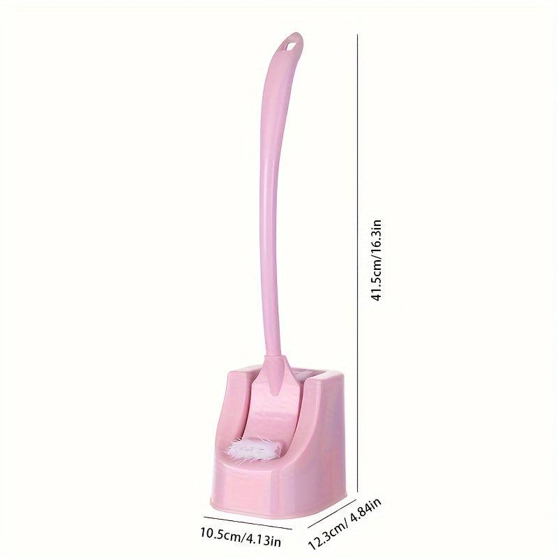 Toilet Brush With Holder Long Handle Double Side Head Bathroom Cleaning Tool