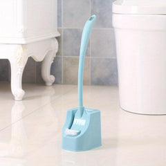 Toilet Brush With Holder Long Handle Double Side Head Bathroom Cleaning Tool