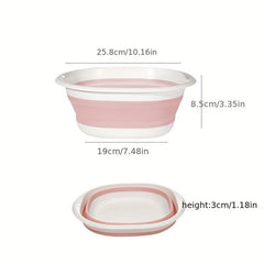 Portable Collapsible Washbasin Foldable Plastic Home Travel Camping