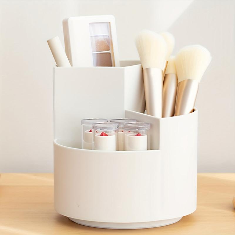 360u00b0 Rotating Makeup Brush Holder Desktop Organizer