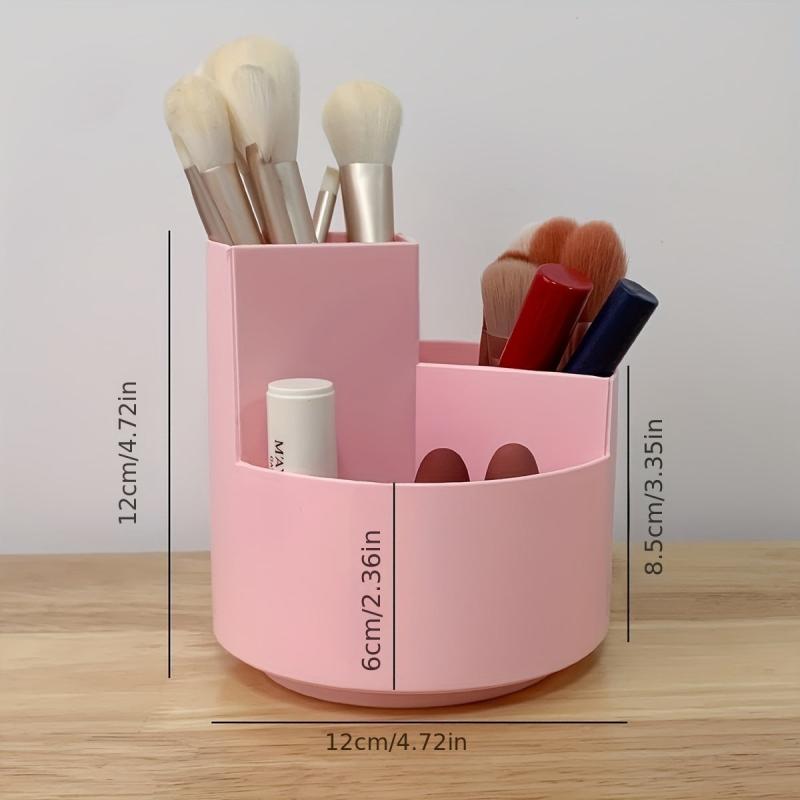 360u00b0 Rotating Makeup Brush Holder Desktop Organizer