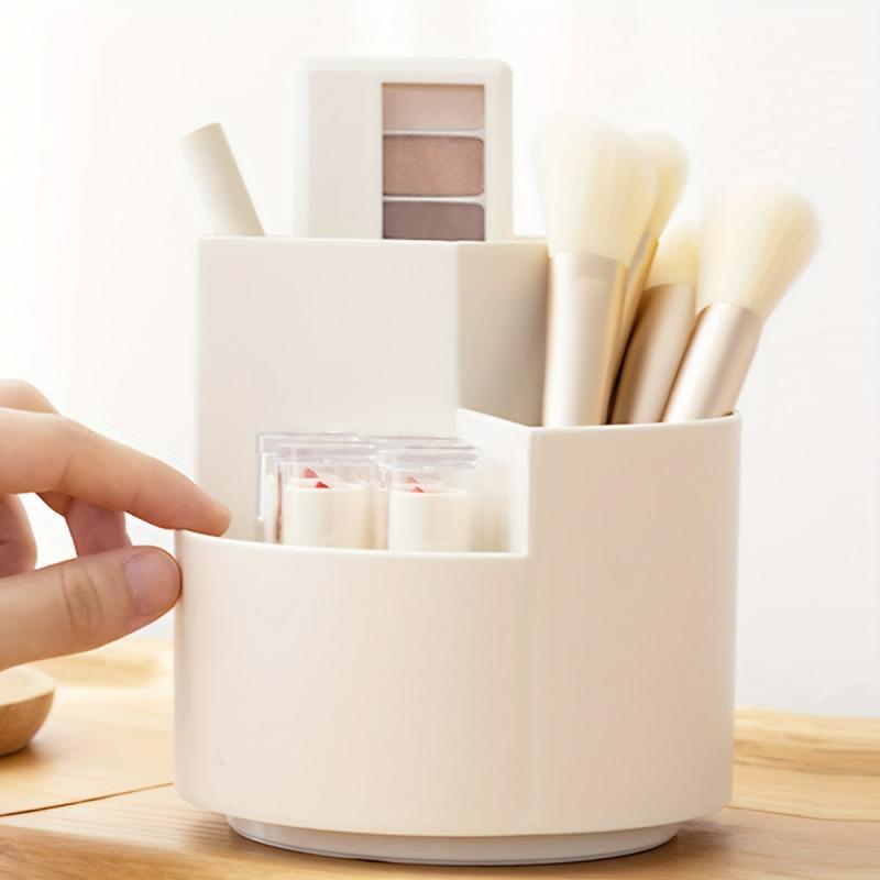 360u00b0 Rotating Makeup Brush Holder Desktop Organizer