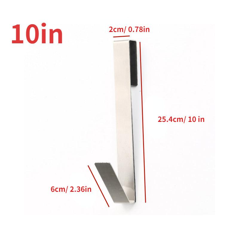 Detachable Stainless Steel Glass Door Back Hook for Bathroom Hanging