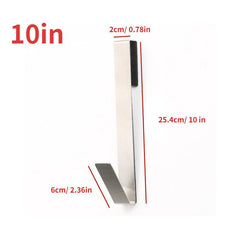 Detachable Stainless Steel Glass Door Back Hook for Bathroom Hanging