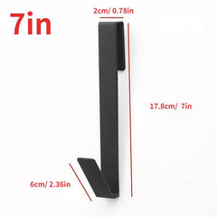 Detachable Stainless Steel Glass Door Back Hook for Bathroom Hanging