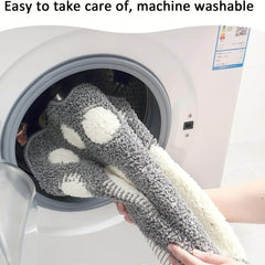 Soft Absorbent Foot Shaped Bath Mat Non Slip Durable Bathroom Rug