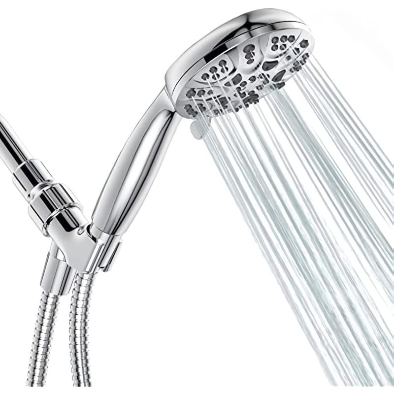 Adjustable Handheld Shower Head with 6 Spray Settings
