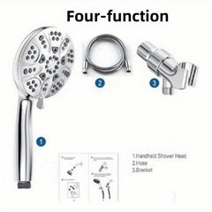 Adjustable Handheld Shower Head with 6 Spray Settings