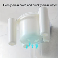 Plastic Toothbrush Holder Wall Mounted Storage Rack
