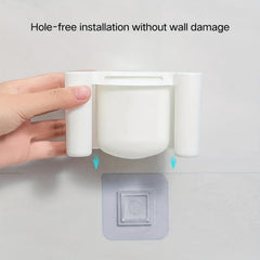 Plastic Toothbrush Holder Wall Mounted Storage Rack