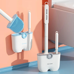 Long Handle Cleaning Brush Punch Wall mounted Toilet Brush With Holder Box
