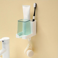Wall Mounted Toothbrush Holder with Gargle Cup