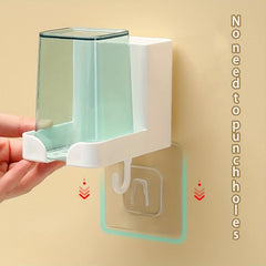 Wall Mounted Toothbrush Holder with Gargle Cup