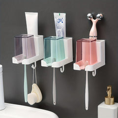 Wall Mounted Toothbrush Holder with Gargle Cup