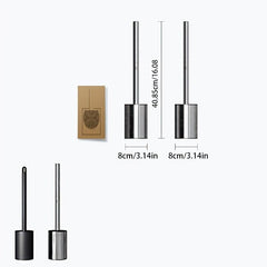 Stainless Steel Toilet Brush Set 360 No Dead Angle Brush Head