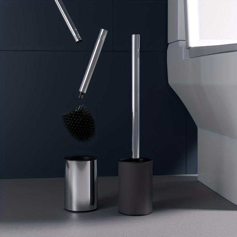 Stainless Steel Toilet Brush Set 360 No Dead Angle Brush Head
