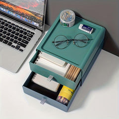 Plastic Desktop Storage Box Drawer Desk Organizer For Vanity Dresser